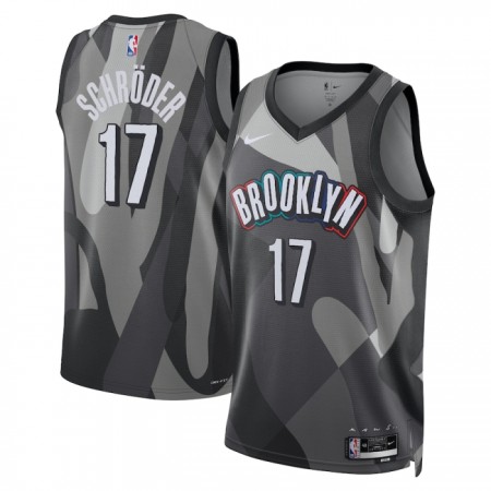 NBA Mænd Trøje Brooklyn Nets Dennis Schroder 2024-25 Nike City Edition Grå Swingman